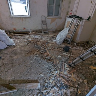 Chantier de rénovation en cours