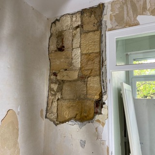 Chantier de rénovation en cours