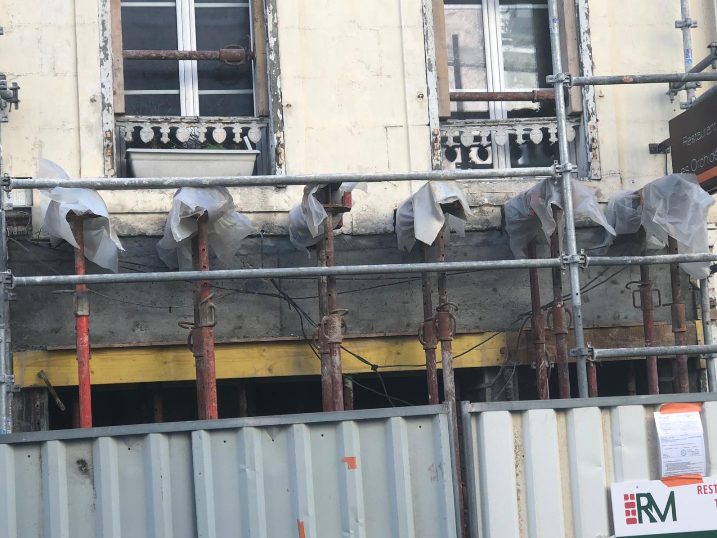 Pendant travaux