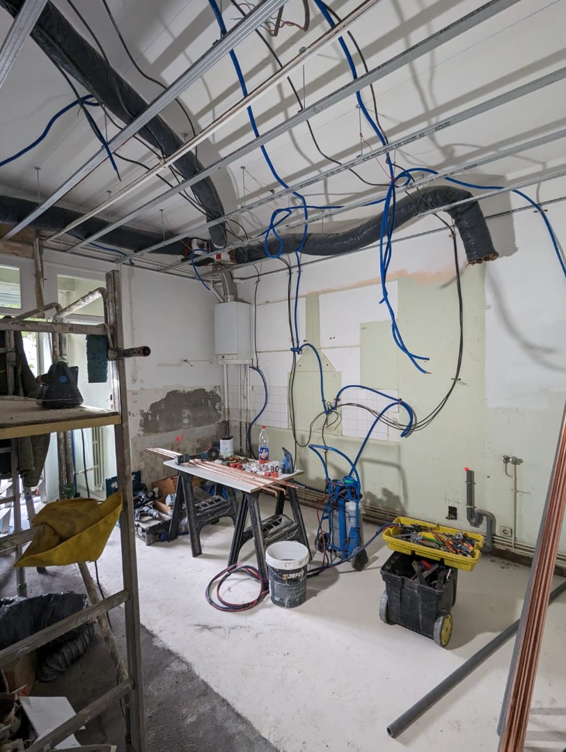 Chantier de rénovation en cours